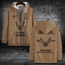 US Air Force , Lest We Forget - Zip Hoodie