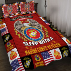 Marine Battalion, Honoring All Who Served - Quilt Bed Set - King