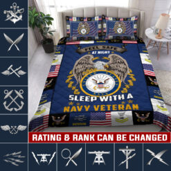 Navy Rating, E 2 Blue - Quilt Bed Set - Full