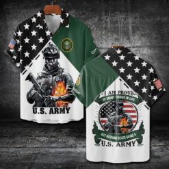 US Army, Defender of Freedom - Short Sleeve Button Shirt