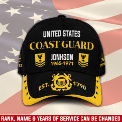 US Coast Guard, E 4 Gold - Classic Cap