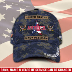 US Navy, American By Birth, Veteran By Choice - Classic Cap