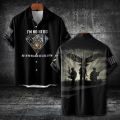 US Navy, No One Fights Alone - Short Sleeve Button Shirt