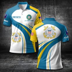 US Coast Guard, American By Birth, Veteran By Choice - Polo Shirt