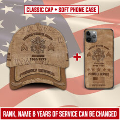 US Army Combo Classic Cap + Soft Phone Case