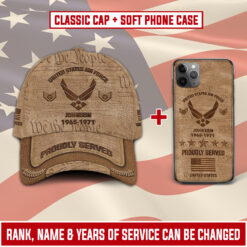 US Air Force Combo Classic Cap + Soft Phone Case