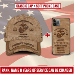 US Marine Corps Combo Classic Cap + Soft Phone Case