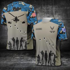 US Air Force , American By Birth, Veteran By Choice - T-Shirt