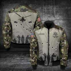 US Army, Honor, Duty, Service - Bomber Jacket