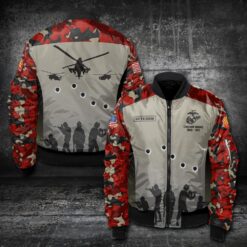 US Marine Corps, Proud Veteran - Bomber Jacket