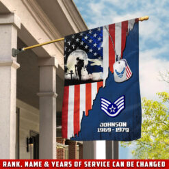 US Air Force, American By Birth, Veteran By Choice - House Flag