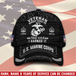 US Marine Corps, Land Of The Free, Because Of The Brave - Classic Cap