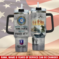 US Coast Guard, Remember - Honor - Respect - Stainless Steel Tumbler 40oz