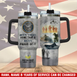 US Navy, Proud To Have Served - Stainless Steel Tumbler 40oz