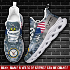 US Navy, American By Birth, Veteran By Choice - Max Soul Shoes
