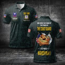 US Coast Guard, Lest We Forget - Polo Shirt