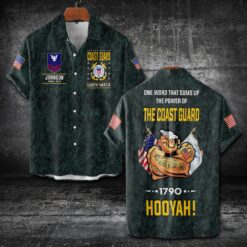 US Coast Guard, Remember - Honor - Respect - Short Sleeve Button Shirt