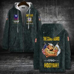 US Coast Guard, American By Birth, Veteran By Choice - Zip Hoodie