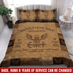 US Navy, All Gave Some, Some Gave All - Quilt Bed Set - Queen