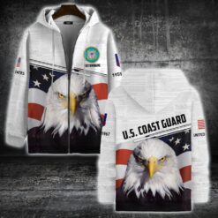 US Coast Guard, E 4 Red - Zip Hoodie