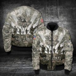 US Army, Proud Veteran - Bomber Jacket