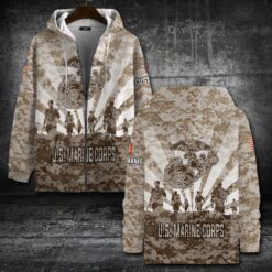 US Marine Corps, E 2 Marines Private First Class - Zip Hoodie