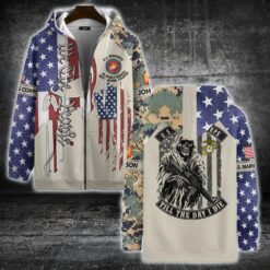 US Marine Corps, Proud To Have Served - Zip Hoodie