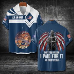 US Air Force, All Gave Some, Some Gave All - Short Sleeve Button Shirt