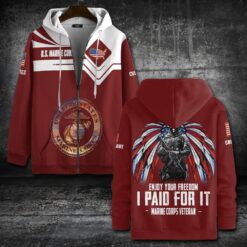 US Marine Corps, E 8 Marines Master Sergeant - Zip Hoodie