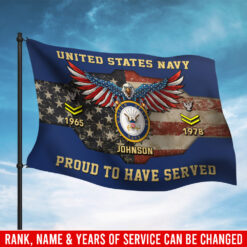 US Navy, E 3 Red - Flying Flag 3×5 Feet(90×150 Cm)