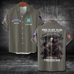 US Coast Guard, Born Ready - Short Sleeve Button Shirt