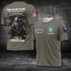 US Coast Guard, Remember - Honor - Respect - T-Shirt