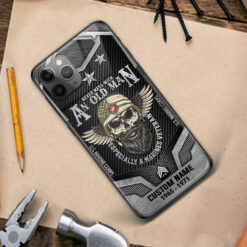 US Marine Corps, American By Birth, Veteran By Choice - Premium Glass Phone Case