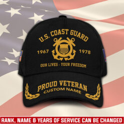 US Coast Guard, No One Gets Left Behind - Embroidered Classic Cap
