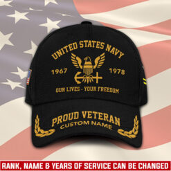 US Navy, Defender of Freedom - Embroidered Classic Cap
