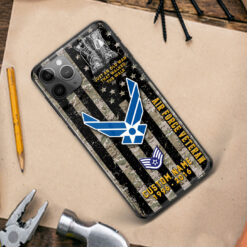 US Air Force, Honor The Fallen - Premium Glass Phone Case