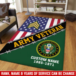 US Army, Proud Veteran - Rug 80x58in
