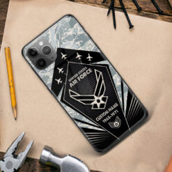 US Air Force, E 7 Air Force First Sergeant - Premium Glass Phone Case