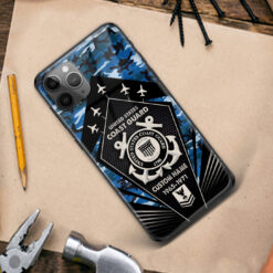 US Coast Guard, E 5 Red - Premium Glass Phone Case