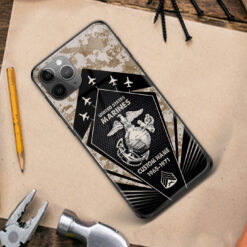 US Marine Corps, The Devil Dogs - Premium Glass Phone Case