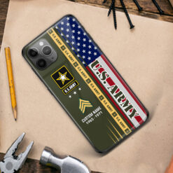 US Army, E 9 Army Sergeant Major - Premium Glass Phone Case
