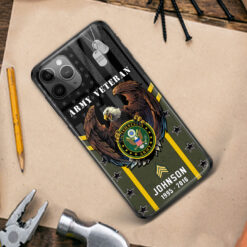 US Army, O 2 Army First Lieutenant - Premium Glass Phone Case