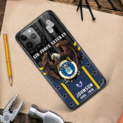 US Air Force, E 9 Air Force Chief Master Sergeant - Premium Glass Phone Case