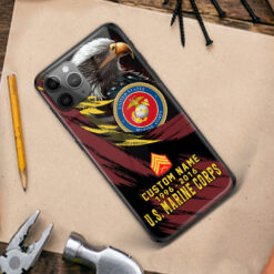US Marine Corps, E 4 Marines Corporal - Premium Glass Phone Case