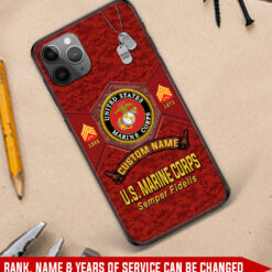 US Marine Corps, E 3 Marines Lance Corporal - Soft Phone Case