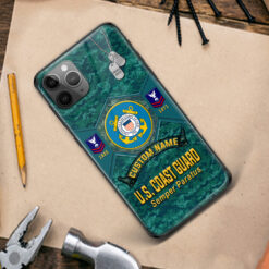 US Coast Guard, Served With Pride - Premium Glass Phone Case