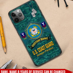 US Coast Guard, E 5 Gold - Soft Phone Case