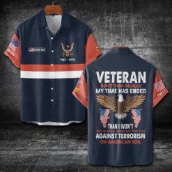 US Navy, Proud To Have Served - Short Sleeve Button Shirt