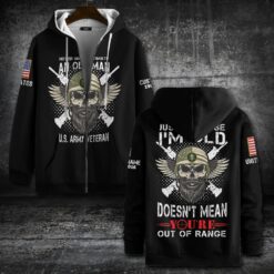 US Army, E 9 Army Sergeant Major - Zip Hoodie