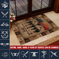 Navy Rating, By Sea, Air and Land - Doormat 60x90 Cm